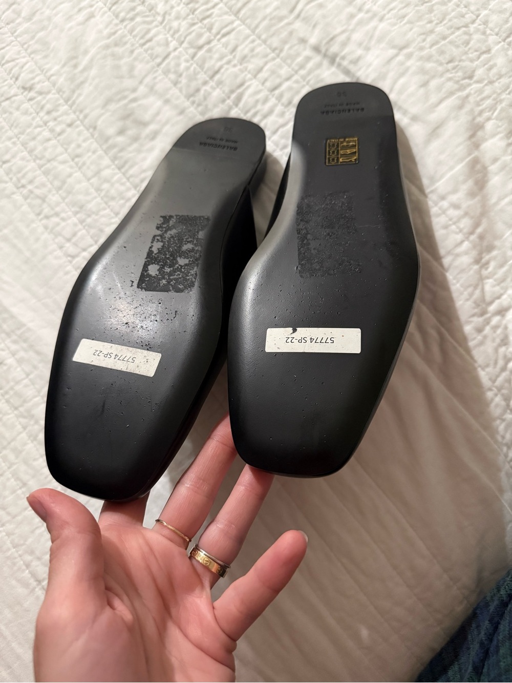 Balenciaga Black Logo Slip-On Mules - Picture 2 of 5